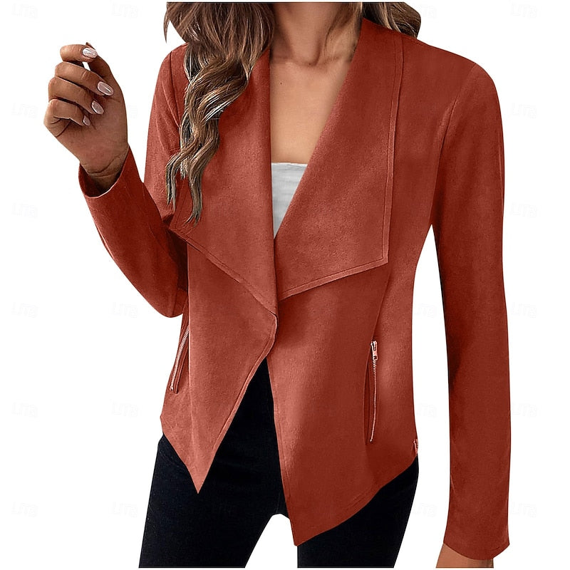 Helvano | Drapierte offene Jacke für Damen