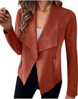 Helvano | Drapierte offene Jacke für Damen