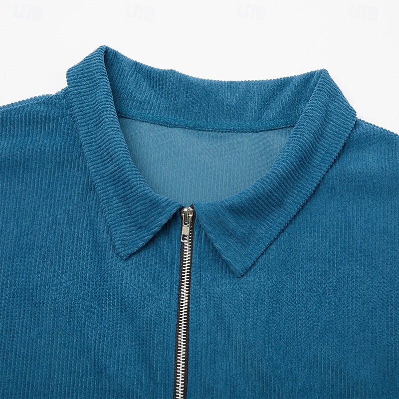 Helvano | Gerippte Strukturjacke für Herren