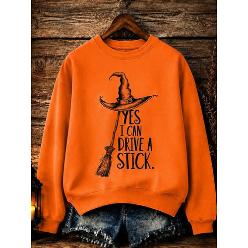 Helvano | Halloween Sweatshirt mit Hexen-Print für Damen