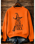 Helvano | Halloween Sweatshirt mit Hexen-Print für Damen
