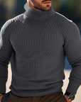 Helvano | Rippstrick-Rollkragenpullover für Herren