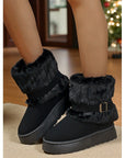 Helvano | Damen-Schneestiefel mit flauschigem Besatz
